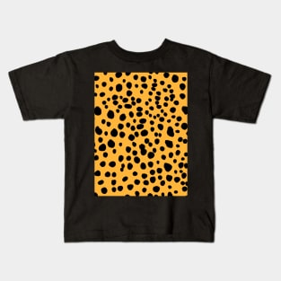 Dalmatian Print on Mustard Yellow Kids T-Shirt